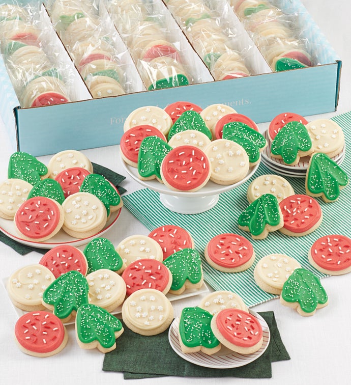 Bow Gift Box - Holiday Cut-outs - 100 Cookies
